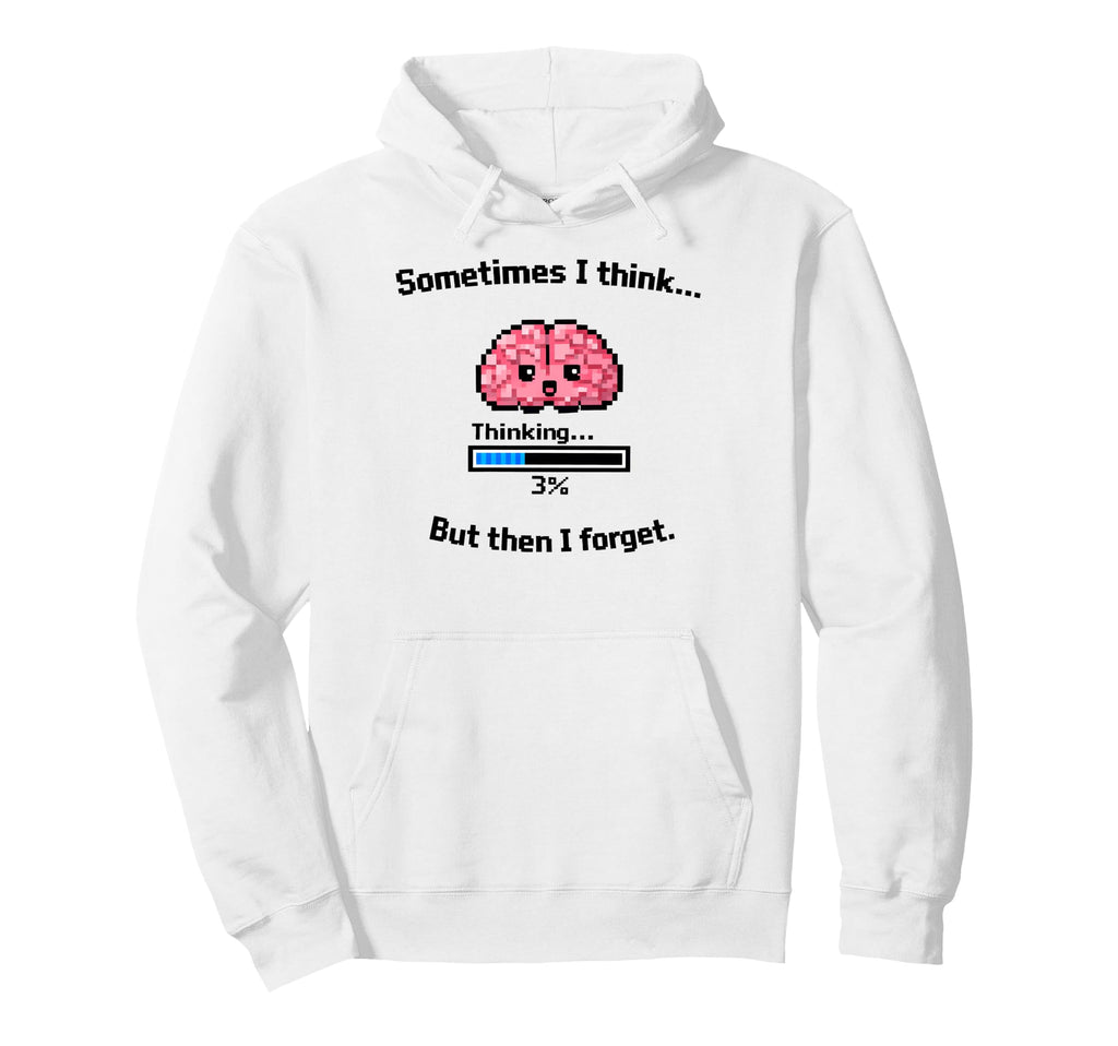 Forgetful Brain Meme Cartoon Kawaii Hoodie - Streetwear Style for Adults - T-Shirt, Sweatshirt, Hoodie