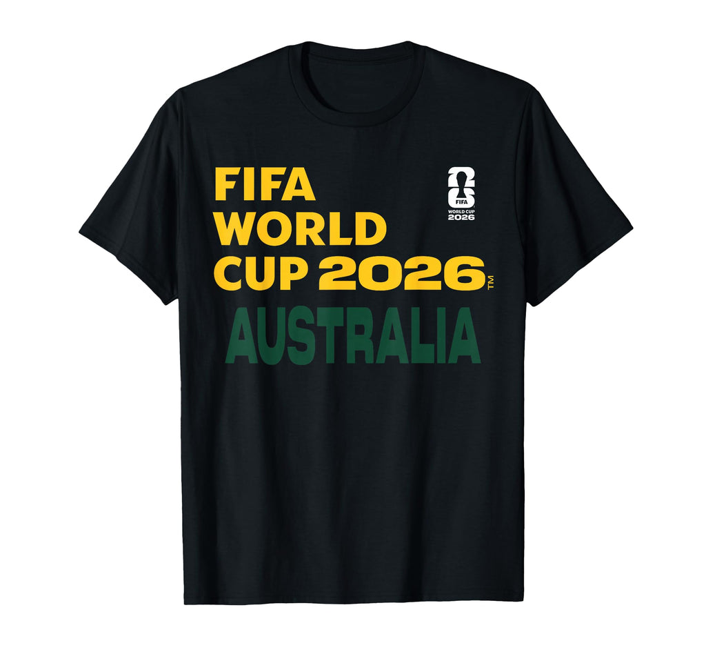 FIFA World CUP26 Australia Block Letters T-Shirt - T-Shirt, Sweatshirt, Hoodie