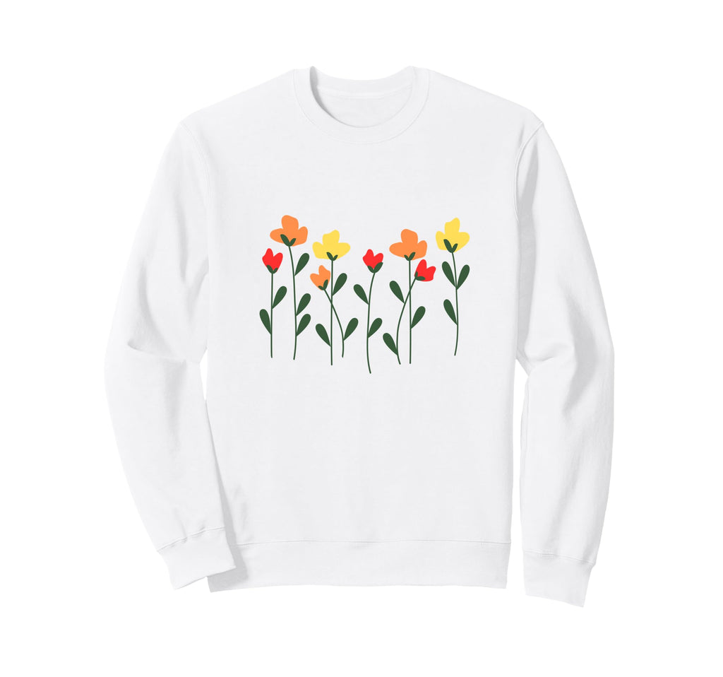 Flowers Boho Gardening Floral Sweatshirt - Unique Graphic for Adults - T-Shirt, Sweatshirt, Hoodie