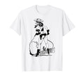 Western Pin Up W Whip Cowgirl Sexy T-Shirt - Fun Novelty Design Men Women - T-Shirt, Sweatshirt, Hoodie
