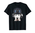 Funny Motorcycle Helmet Dalmatian T-Shirt - Novelty Apparel Unisex - T-Shirt, Sweatshirt, Hoodie