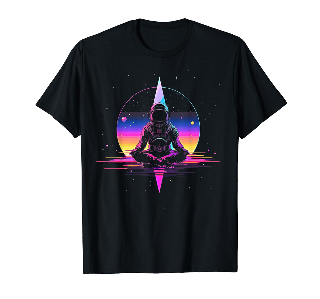 Synthwave Astronaut Cyberpunk 80S Sci Fi T-Shirt - Custom Art Print Unisex - T-Shirt, Sweatshirt, Hoodie