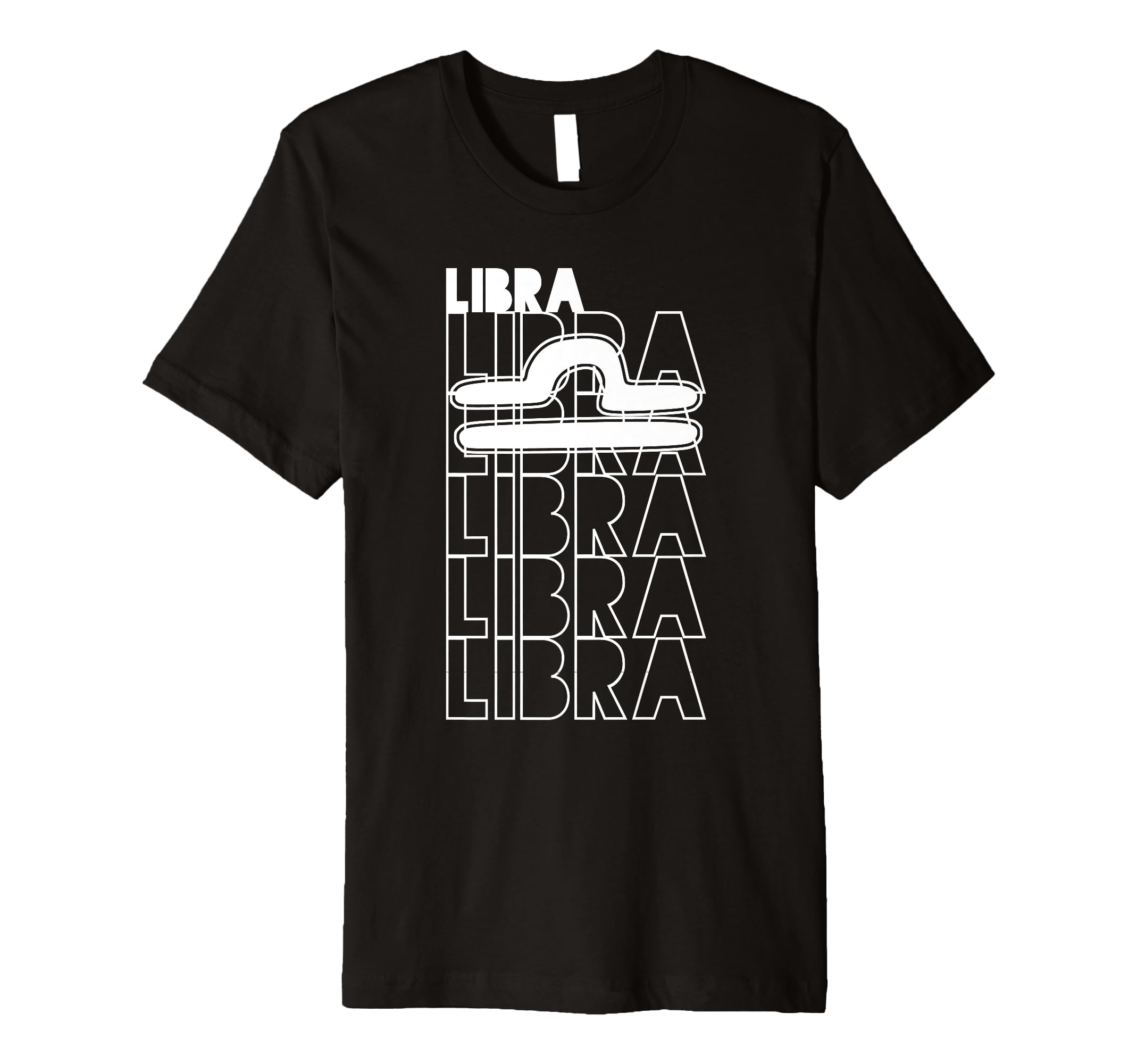 Libra Star Sign Typography Astrology T-Shirt - Custom Art Print for Adults - T-Shirt, Sweatshirt, Hoodie