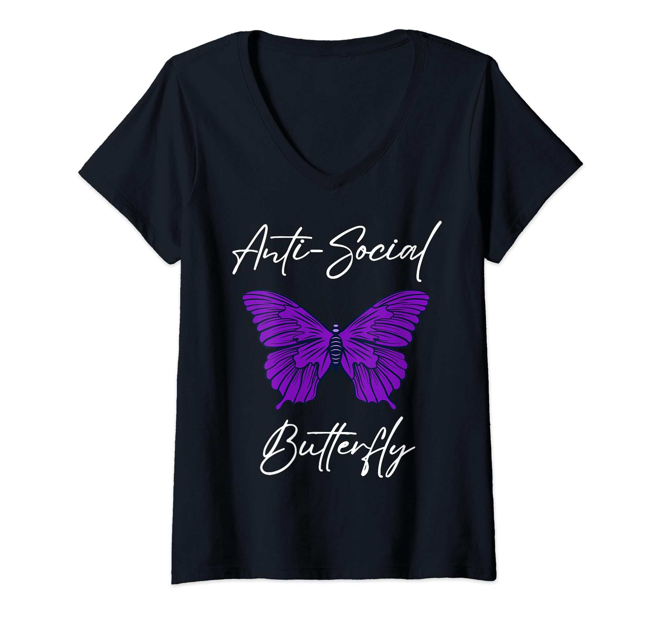 Funny Introvert Antisocial Butterfly T-Shirt - Novelty Apparel Men Women - T-Shirt, Sweatshirt, Hoodie