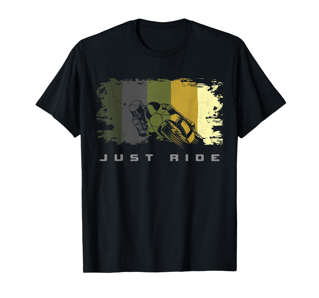 Motorcycle Black T-Shirt - Unique Graphic Men Women - T-Shirt, Sweatshirt, Hoodie