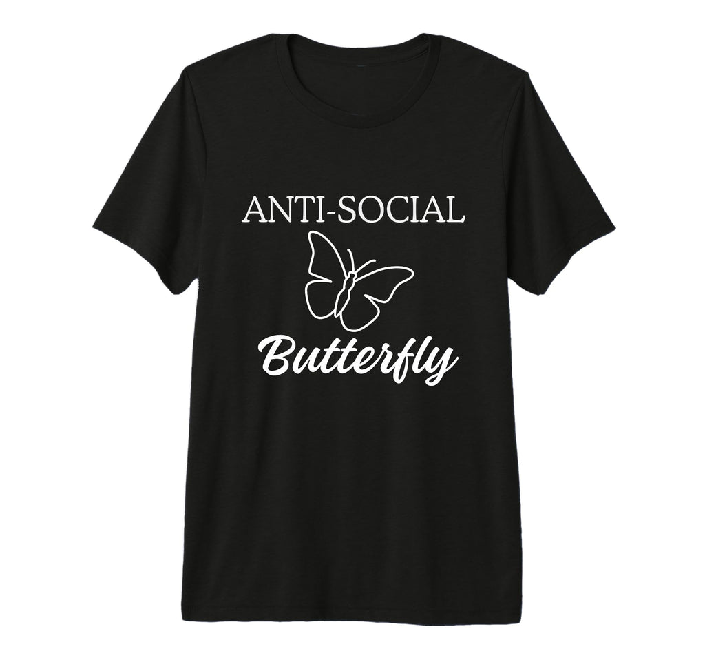 Social Distancing Anti Social Butterfly T-Shirt - Trendy Graphic Men Women - T-Shirt, Sweatshirt, Hoodie