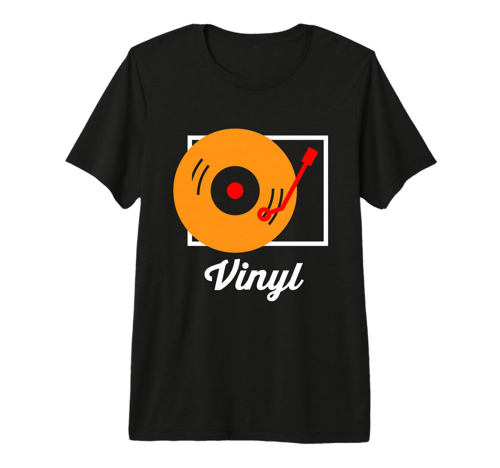 Vinyl Record Player Tri Blend T-Shirt - Novelty Apparel for Adults - T-Shirt, Sweatshirt, Hoodie