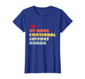 Im My Dogs Emotional Support Human T-Shirt - Minimalist Print Unisex - T-Shirt, Sweatshirt, Hoodie
