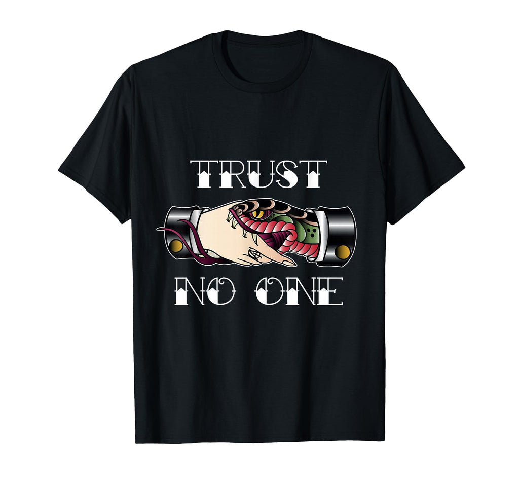 Trust No One American Traditional Sweatshirt - Custom Art Print Unisex - T-Shirt, Sweatshirt, Hoodie