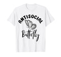 Antisocial Butterfly Antisocial T-Shirt - Casual Everyday Wear for Adults - T-Shirt, Sweatshirt, Hoodie