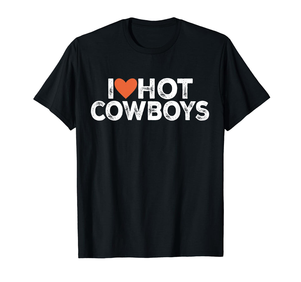 I Love Cowboys Groovy I Love Cowboys T-Shirt - Unique Graphic Men Women - T-Shirt, Sweatshirt, Hoodie