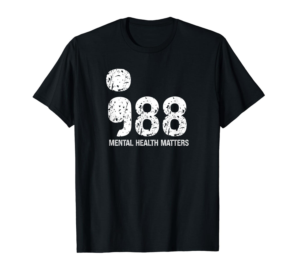 988 Mental Health Matters Suicide T-Shirt - Aesthetic Graphic Men Women - T-Shirt, Sweatshirt, Hoodie