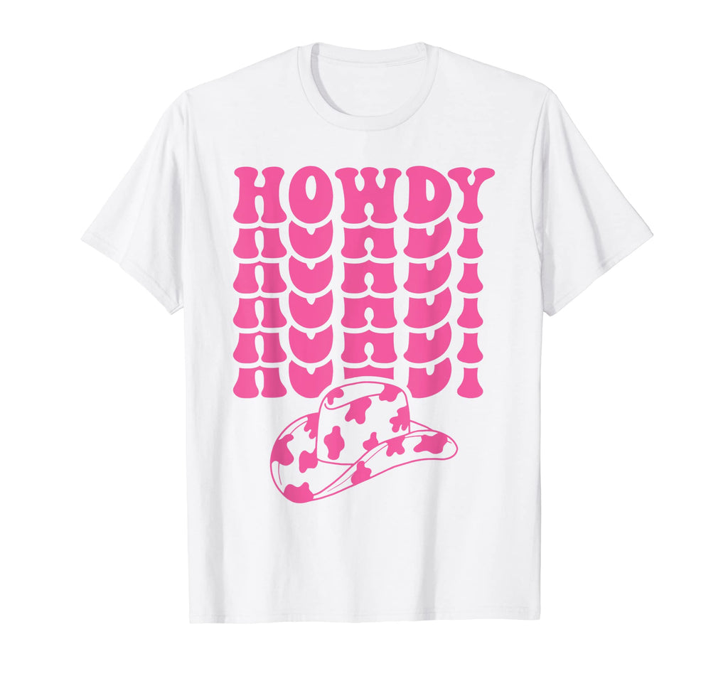 Rodeo White Howdy Western Cowboy T-Shirt - Fun Novelty Design Men Women - T-Shirt, Sweatshirt, Hoodie