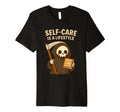 Self Care Is Lifestyle Grim Reaper T-Shirt - Minimalist Print for Adults - T-Shirt, Sweatshirt, Hoodie