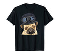 Funny Motorcycle Helmet Pug T-Shirt - Aesthetic Graphic Men Women - T-Shirt, Sweatshirt, Hoodie