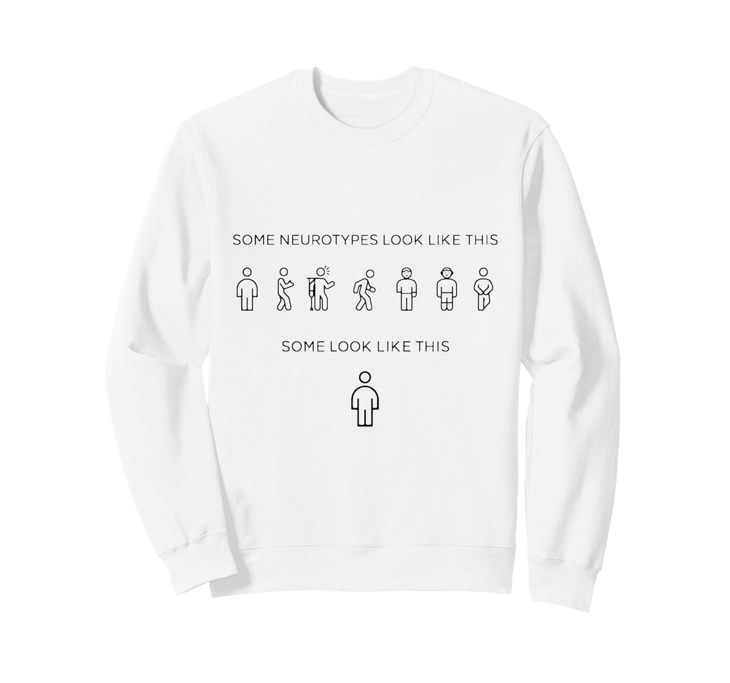 Neurodivergent Pride Invisible Sweatshirt - Minimalist Print Unisex - T-Shirt, Sweatshirt, Hoodie