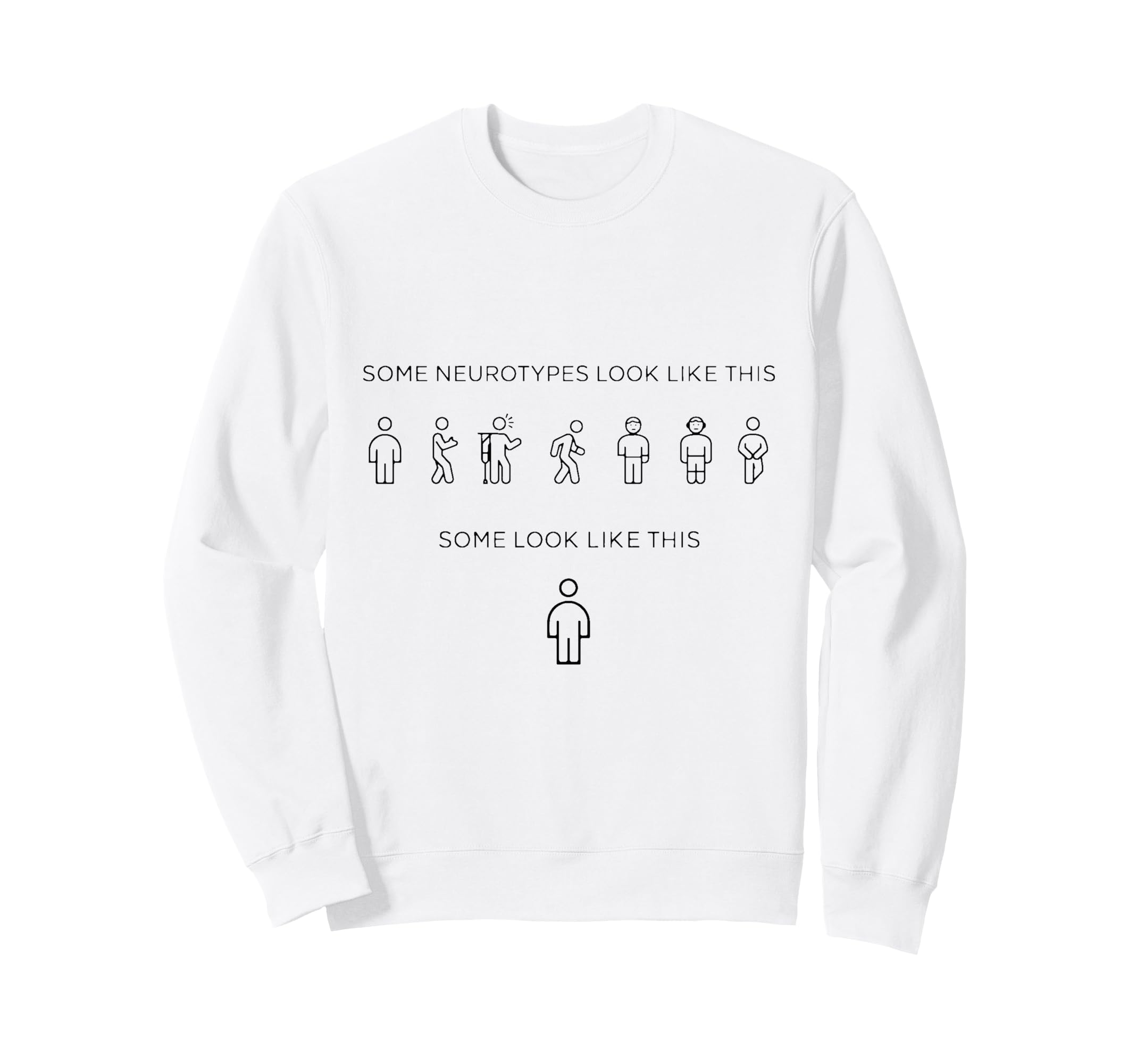 Neurodivergent Pride Invisible Sweatshirt - Minimalist Print Unisex - T-Shirt, Sweatshirt, Hoodie