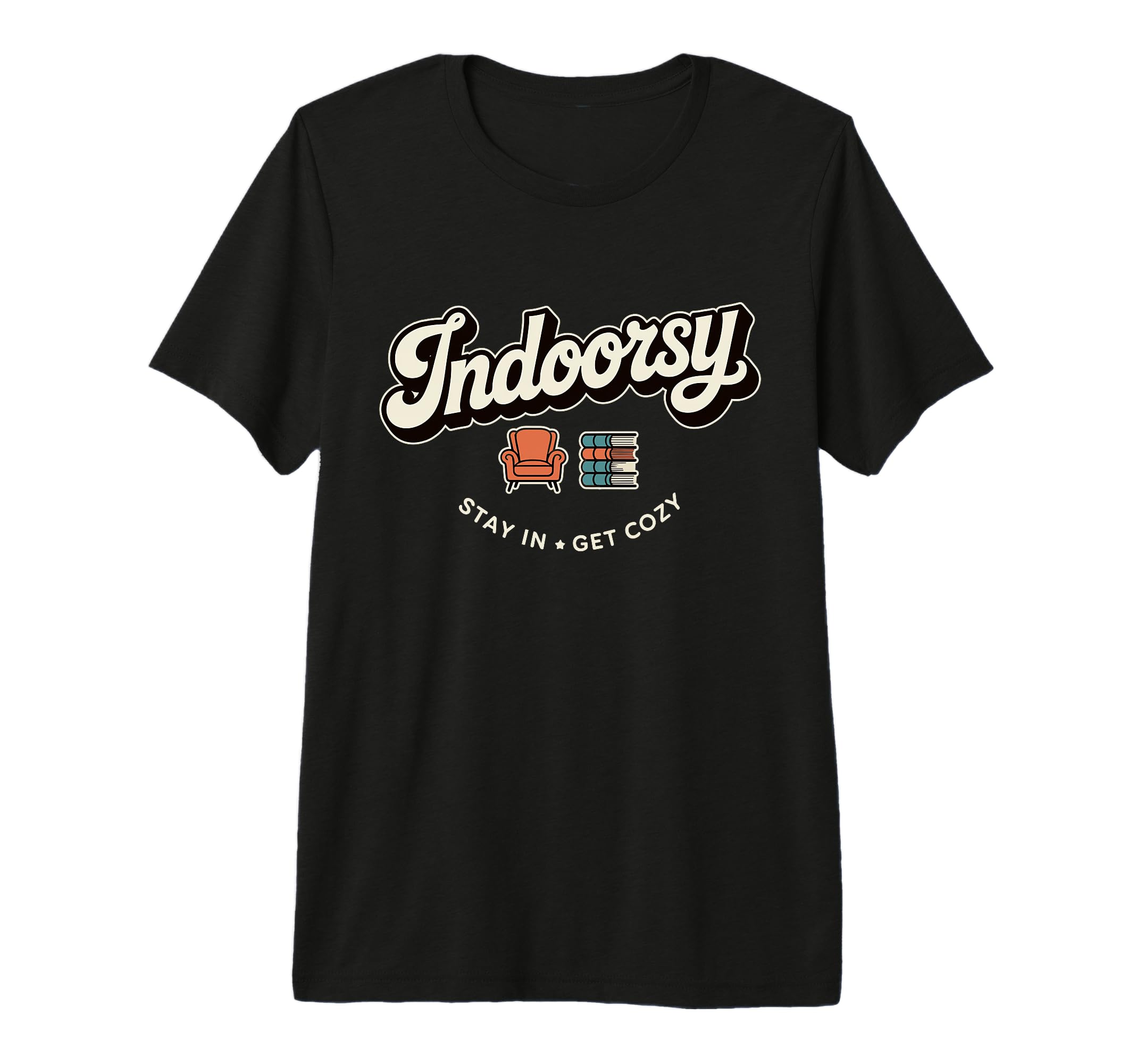 Antisocial Homebody Indoorsy Introvert Tri T-Shirt - Graphic Print Unisex - T-Shirt, Sweatshirt, Hoodie