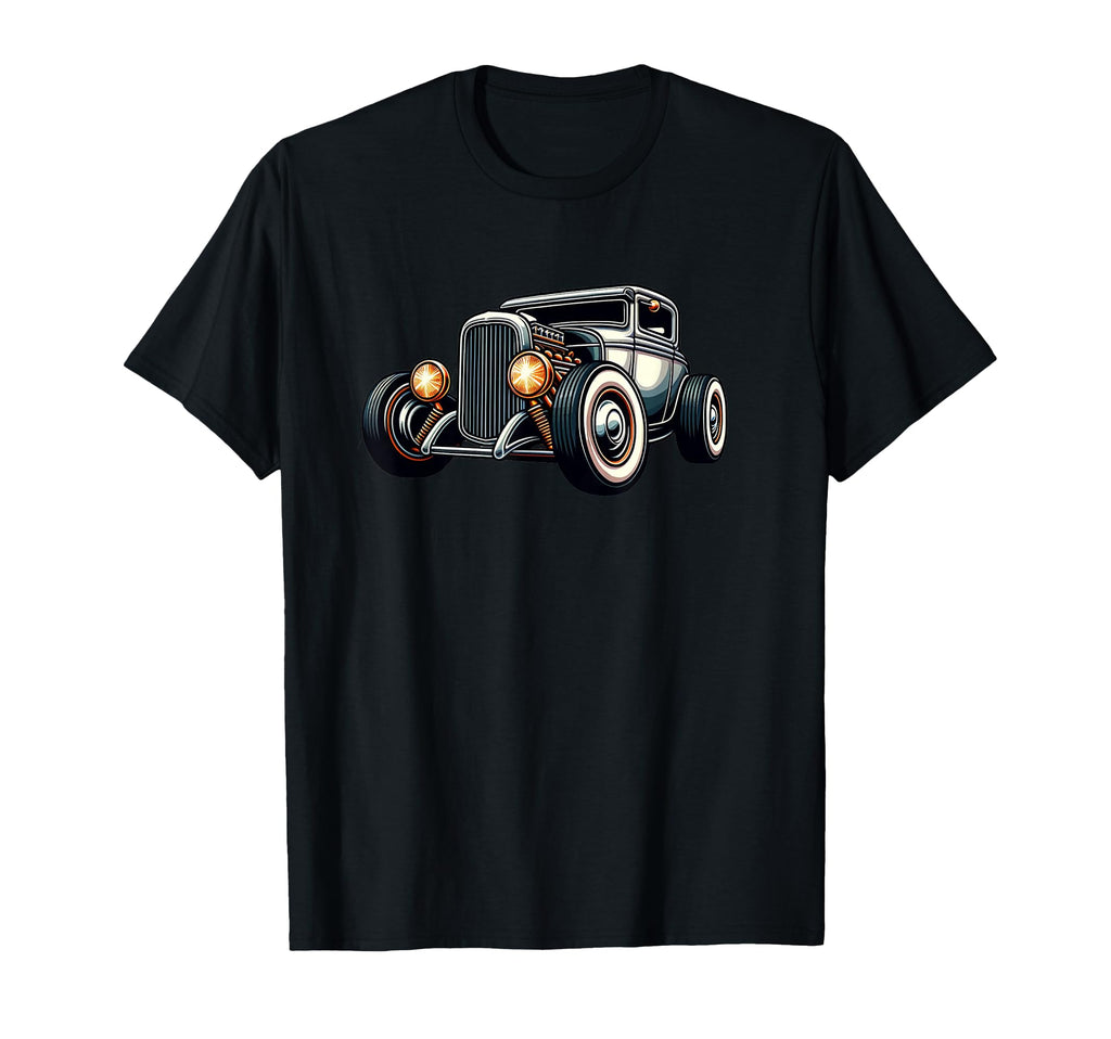 Hot Rod Custom Hotrod Car Illustration T-Shirt - Custom Art Print Unisex - T-Shirt, Sweatshirt, Hoodie