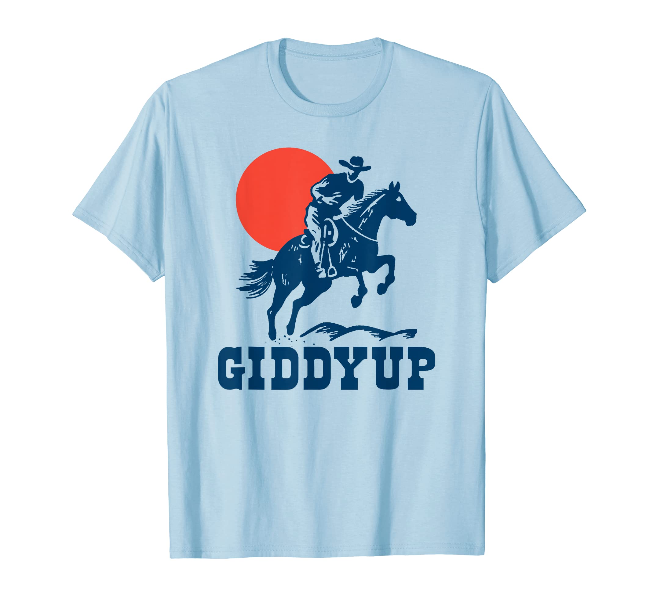 Giddyup Country Western Cowboy Gunslinger T-Shirt - Graphic Print Unisex - T-Shirt, Sweatshirt, Hoodie
