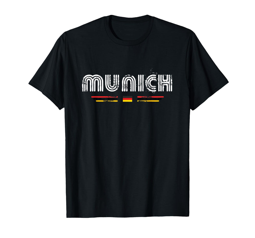 Munich Germany 70S 80S Type T-Shirt - Casual Everyday Wear Men Women - T-Shirt, Sweatshirt, Hoodie