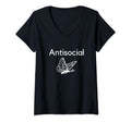 Womens Antisocial Butterfly Funny T-Shirt - Custom Art Print Men Women - T-Shirt, Sweatshirt, Hoodie