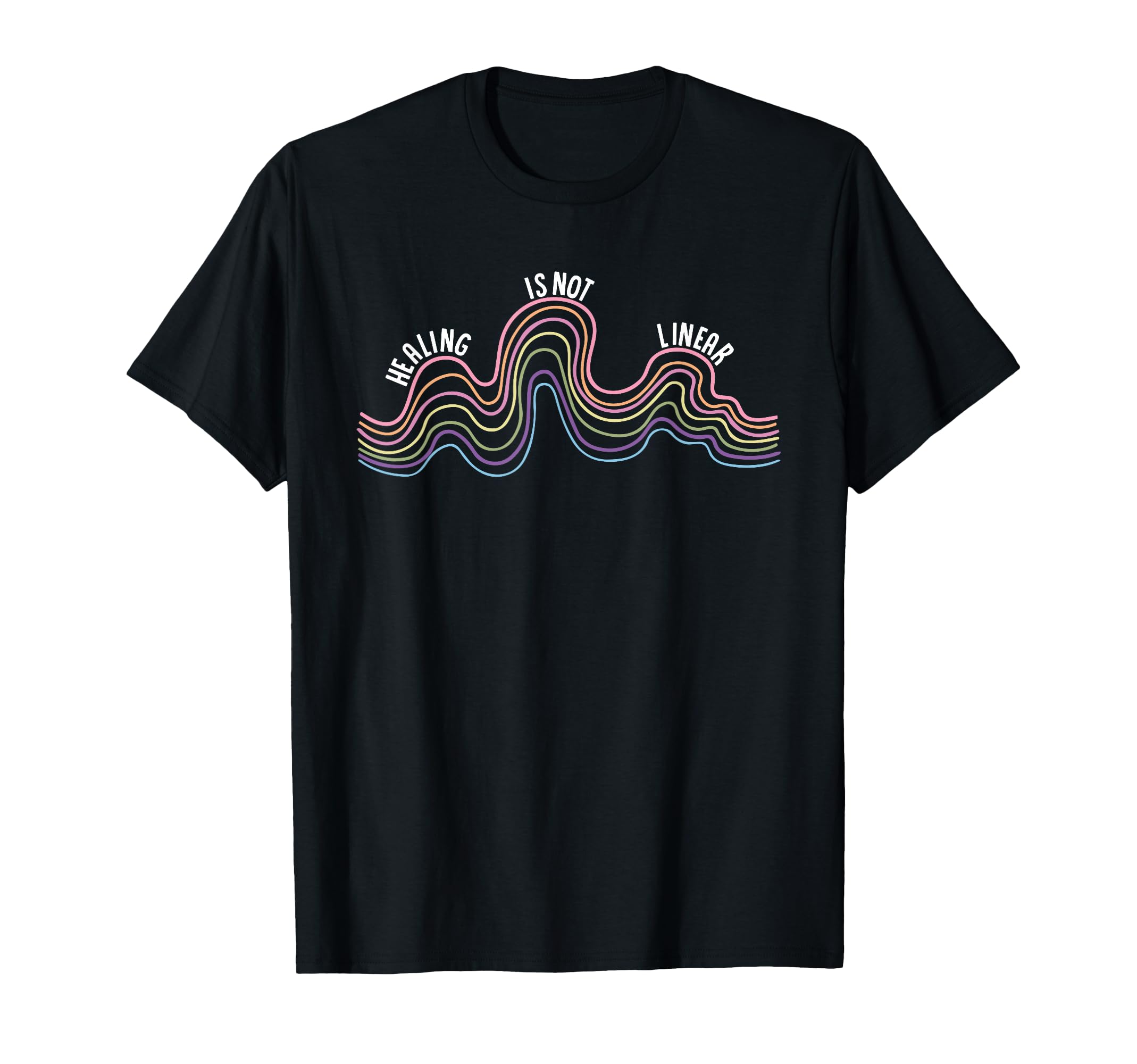 Healing Is Not Linear Therapy T-Shirt - Casual Everyday Wear for Adults - T-Shirt, Sweatshirt, Hoodie