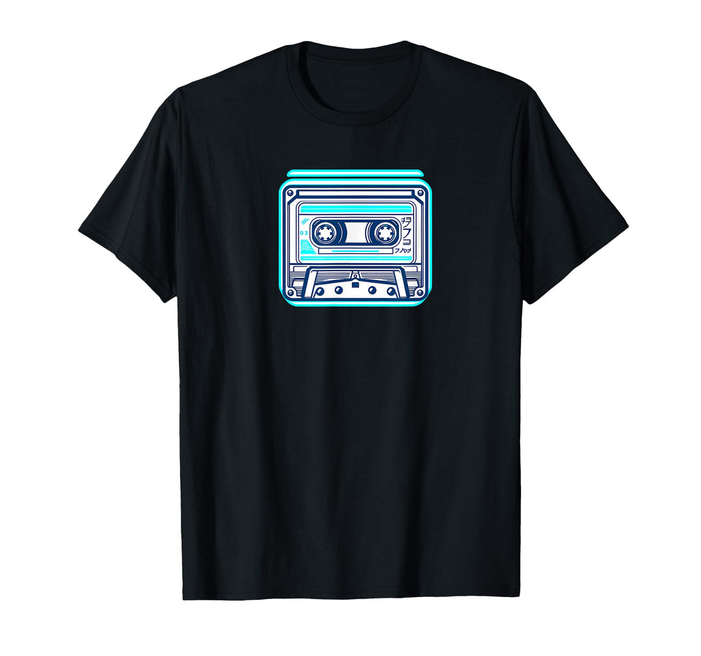 Cyber Synth Vaporwave Cassette Anime T-Shirt - Trendy Graphic for Adults - T-Shirt, Sweatshirt, Hoodie