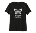 Anti Social Butterfly Tri Blend T-Shirt - Aesthetic Graphic Men Women - T-Shirt, Sweatshirt, Hoodie