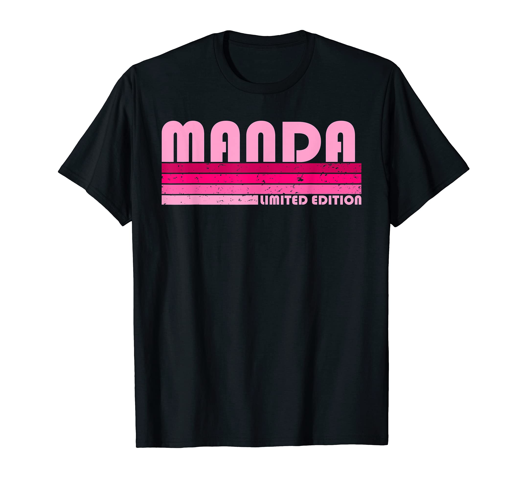 Manda Name Personalized 80S 90S Birthday T-Shirt - Graphic Print Unisex - T-Shirt, Sweatshirt, Hoodie