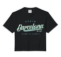 Barcelona Spain Travel Comfort Colors Hoodie - Minimalist Print Men Women - T-Shirt, Sweatshirt, Hoodie