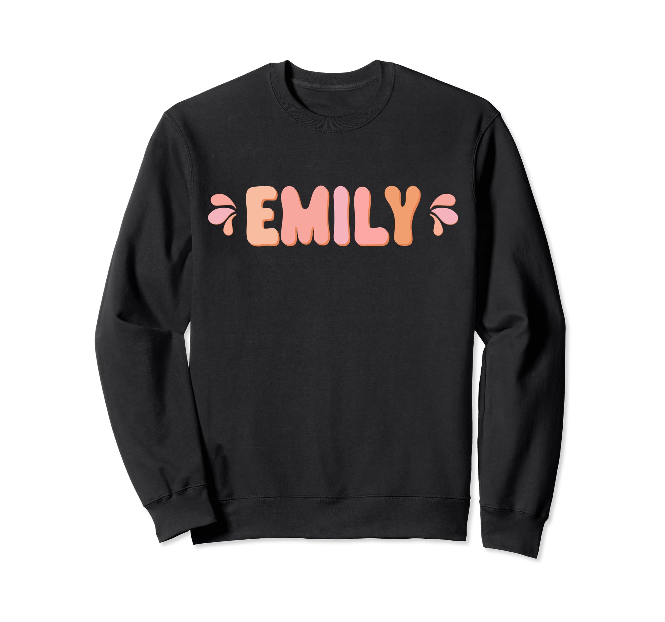 My First Name Is Emily Eighties Sweatshirt - Unique Graphic for Adults - T-Shirt, Sweatshirt, Hoodie