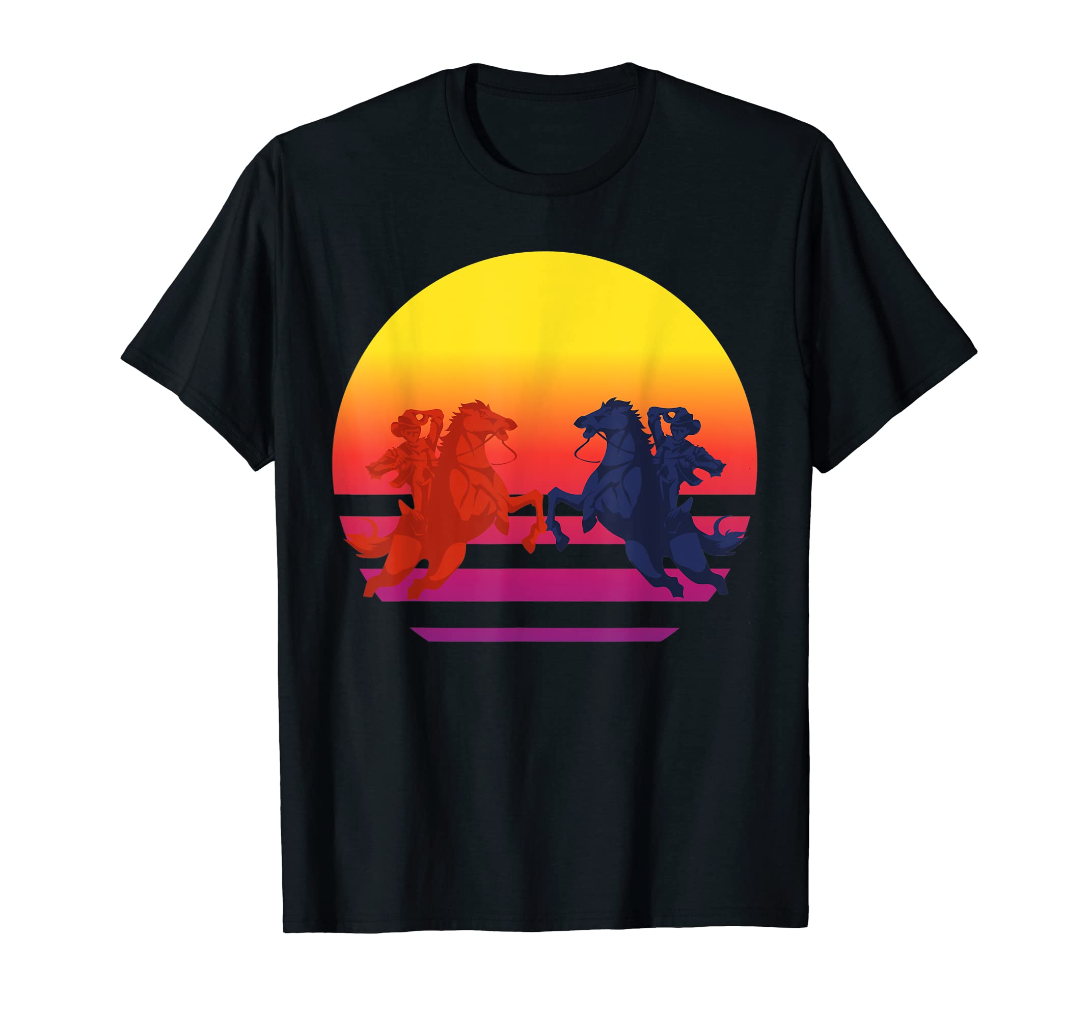 Horseback Riding Western Equestrian T-Shirt - Graphic Print Men Women - T-Shirt, Sweatshirt, Hoodie