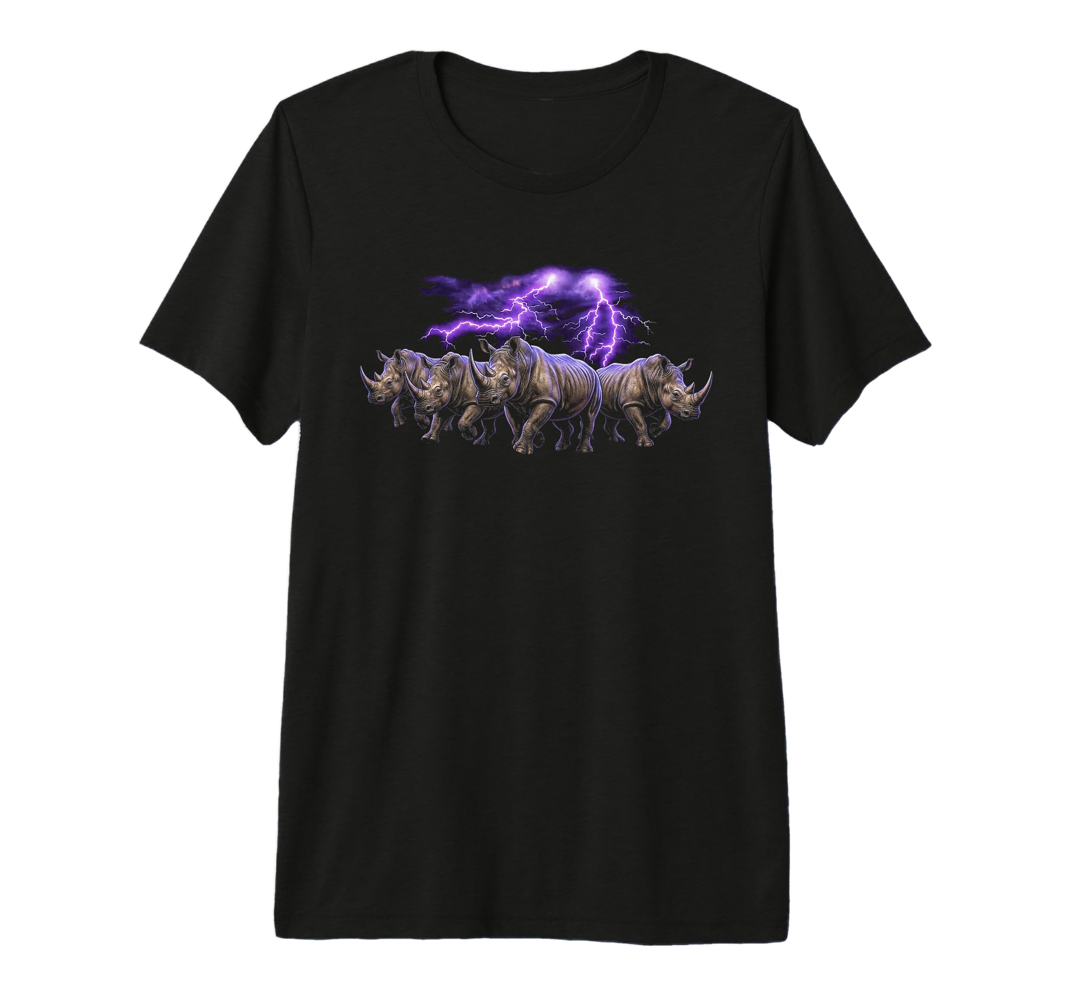 Rhino 90S Funny Rhinoceros 80S Tri Blend T-Shirt - Aesthetic Graphic Unisex - T-Shirt, Sweatshirt, Hoodie