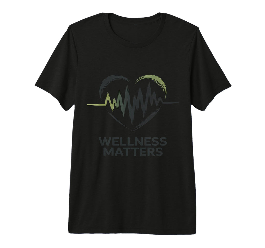 Wellness Matters Heart Ecg Heartbeat T-Shirt - Graphic Print Men Women - T-Shirt, Sweatshirt, Hoodie