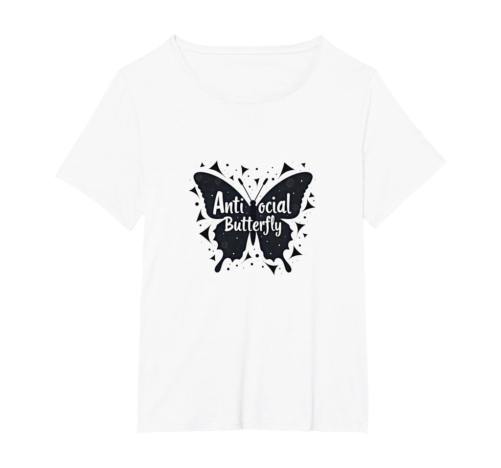 Antisocial Butterfly Ew People Introverted T-Shirt - Trendy Graphic Unisex - T-Shirt, Sweatshirt, Hoodie