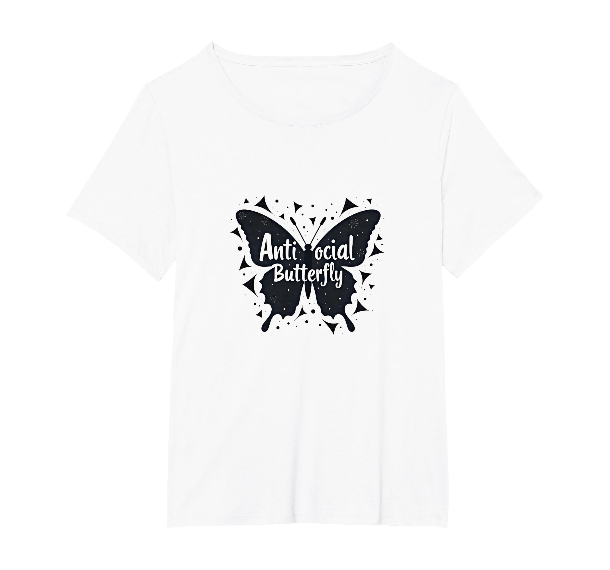 Antisocial Butterfly Ew People Introverted T-Shirt - Trendy Graphic Unisex - T-Shirt, Sweatshirt, Hoodie