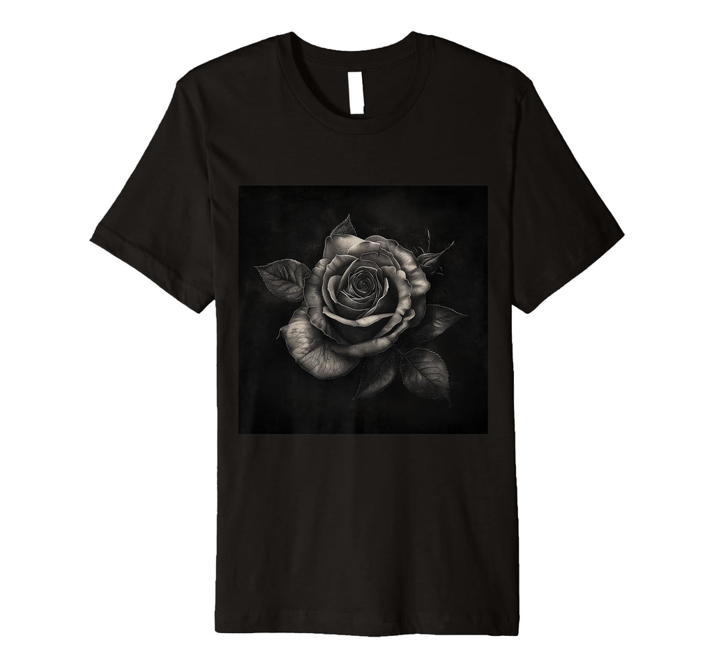 Floral Pattern Gift Flower Tattoo Rose T-Shirt - Custom Art Print Men Women - T-Shirt, Sweatshirt, Hoodie