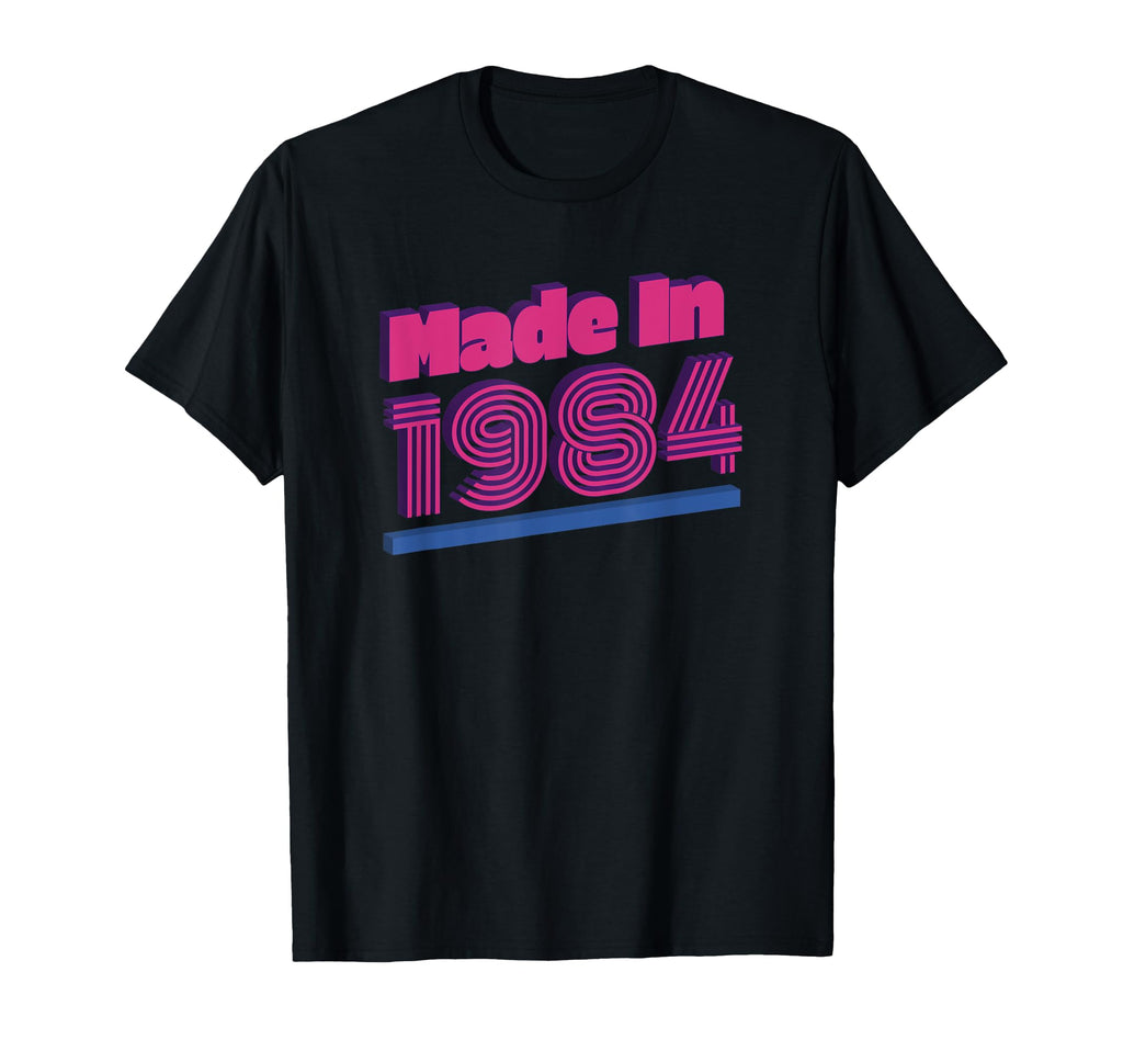 Neon 80S 1984 Birthday T-Shirt - Streetwear Style Unisex - T-Shirt, Sweatshirt, Hoodie