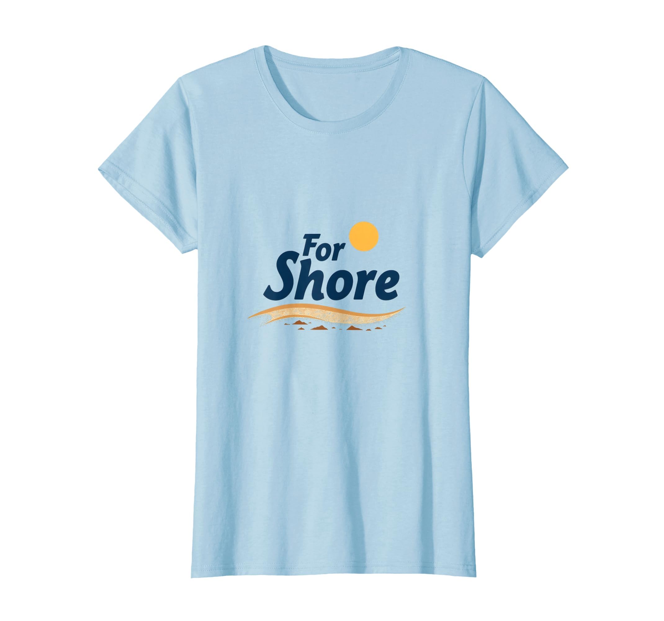 Shore Sunny Beach Coastal Typography T-Shirt - Graphic Print for Adults - T-Shirt, Sweatshirt, Hoodie