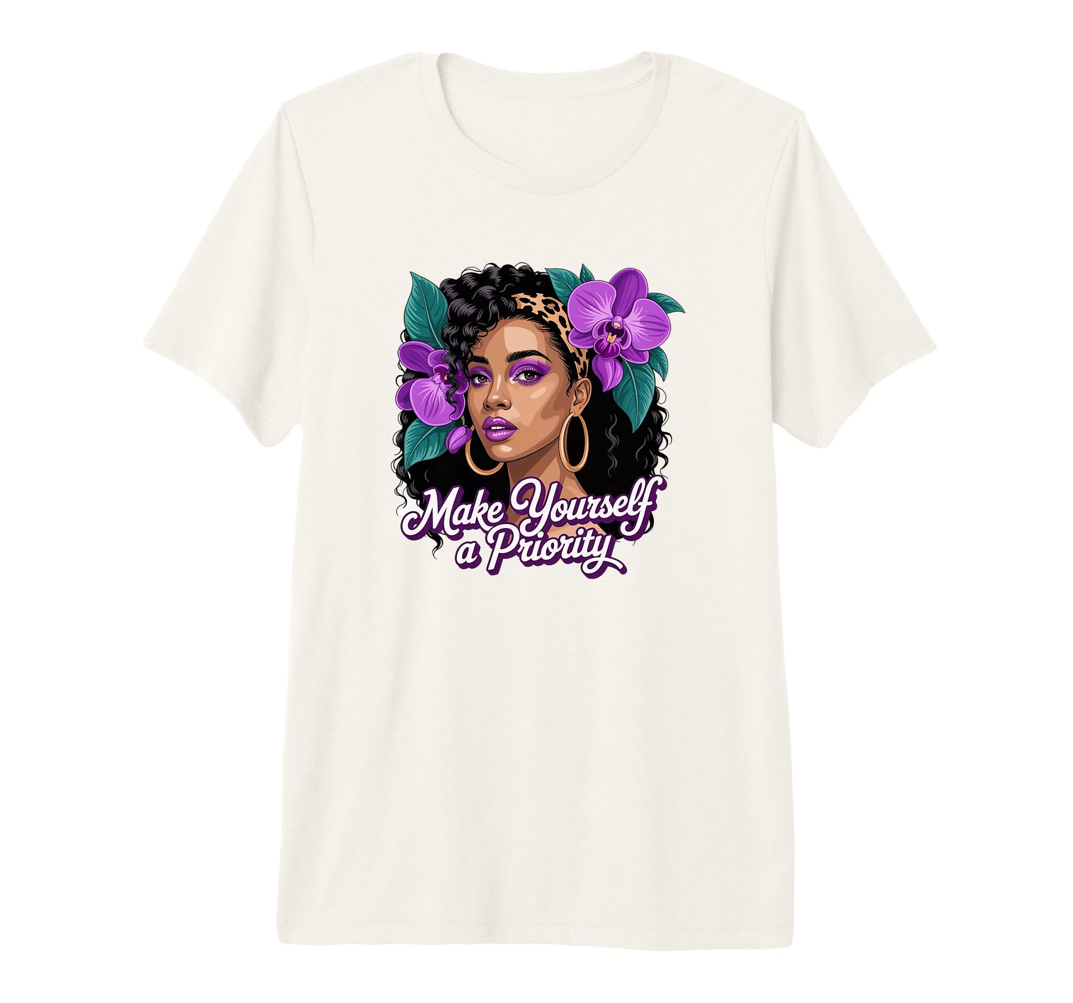 Make Yourself Priority Black Orchid T-Shirt - Custom Art Print Men Women - T-Shirt, Sweatshirt, Hoodie