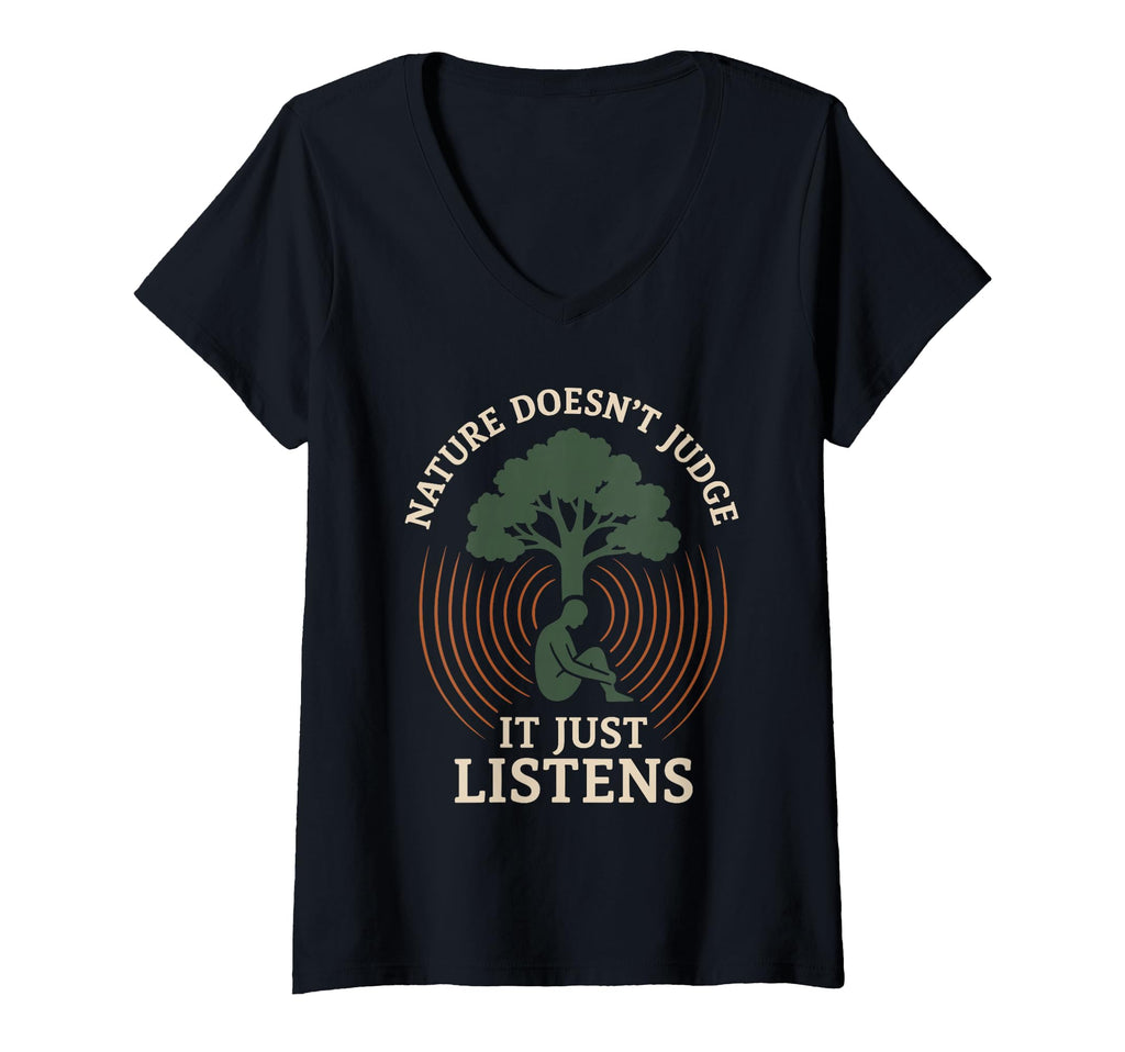 Womens Forest Walk Overthinker Mental T-Shirt - Aesthetic Graphic Unisex - T-Shirt, Sweatshirt, Hoodie