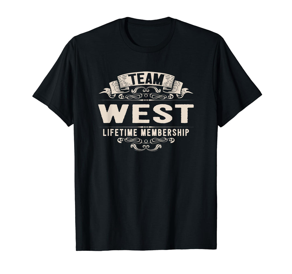 Team West Lifetime Membership Last Name T-Shirt - Unique Graphic Unisex - T-Shirt, Sweatshirt, Hoodie