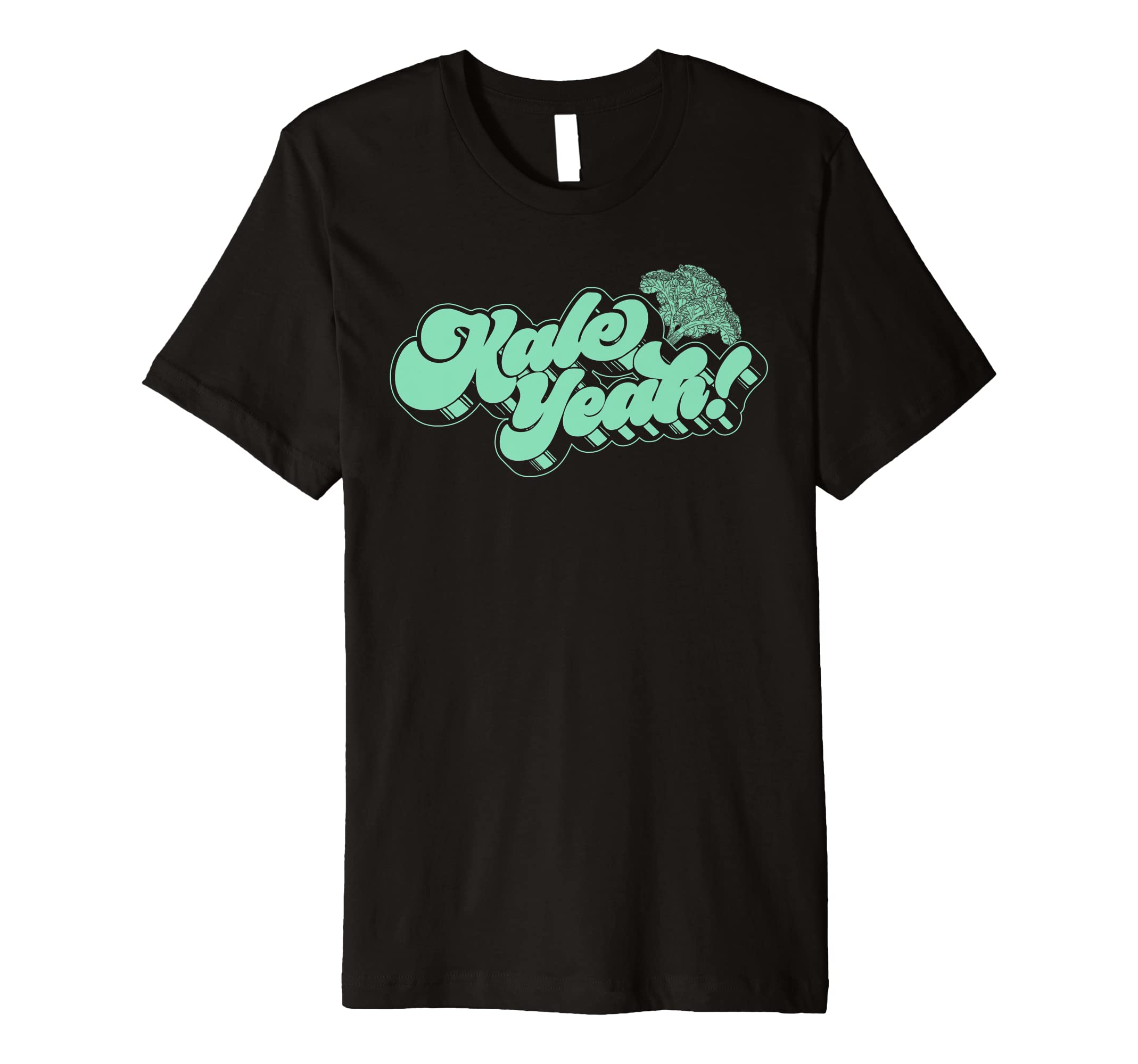 Kale Yeah Funny 70S Script Typography T-Shirt - Minimalist Print Unisex - T-Shirt, Sweatshirt, Hoodie