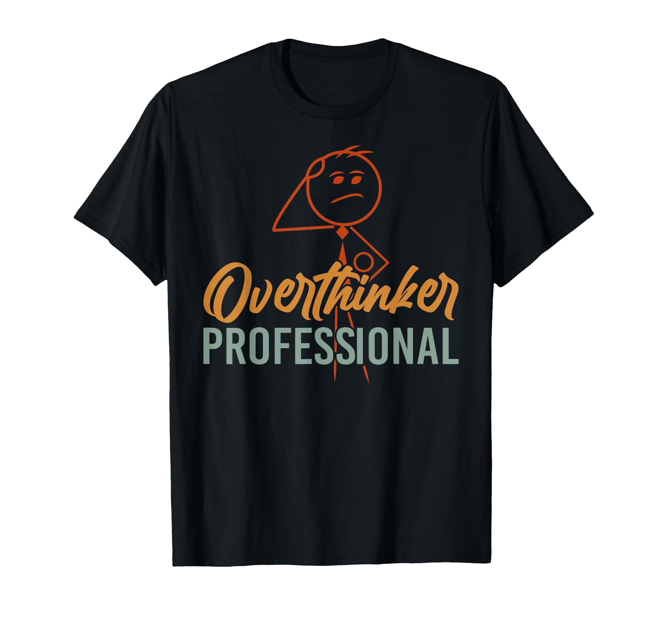 Funny Overthinker Anxious Introvert T-Shirt - Aesthetic Graphic for Adults - T-Shirt, Sweatshirt, Hoodie
