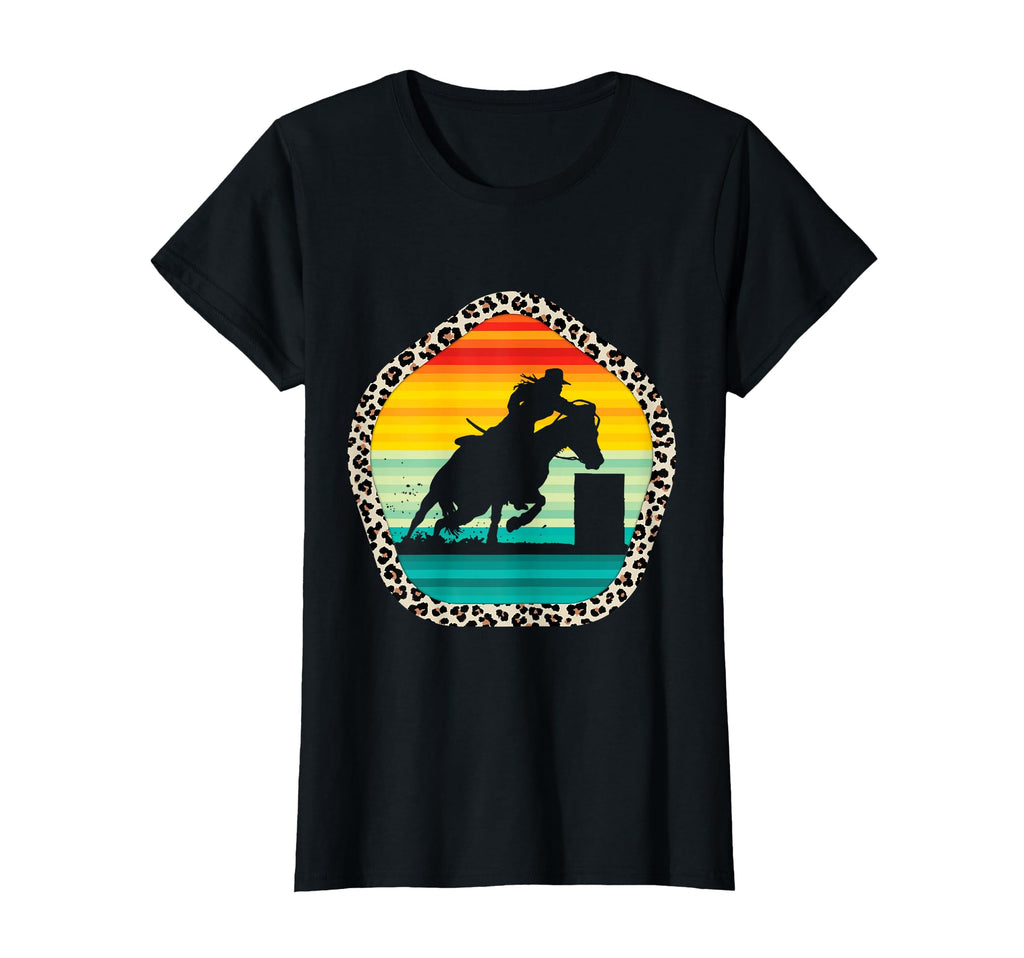 Cowgirl Western Barrel Racing Horse T-Shirt - Custom Art Print Unisex - T-Shirt, Sweatshirt, Hoodie