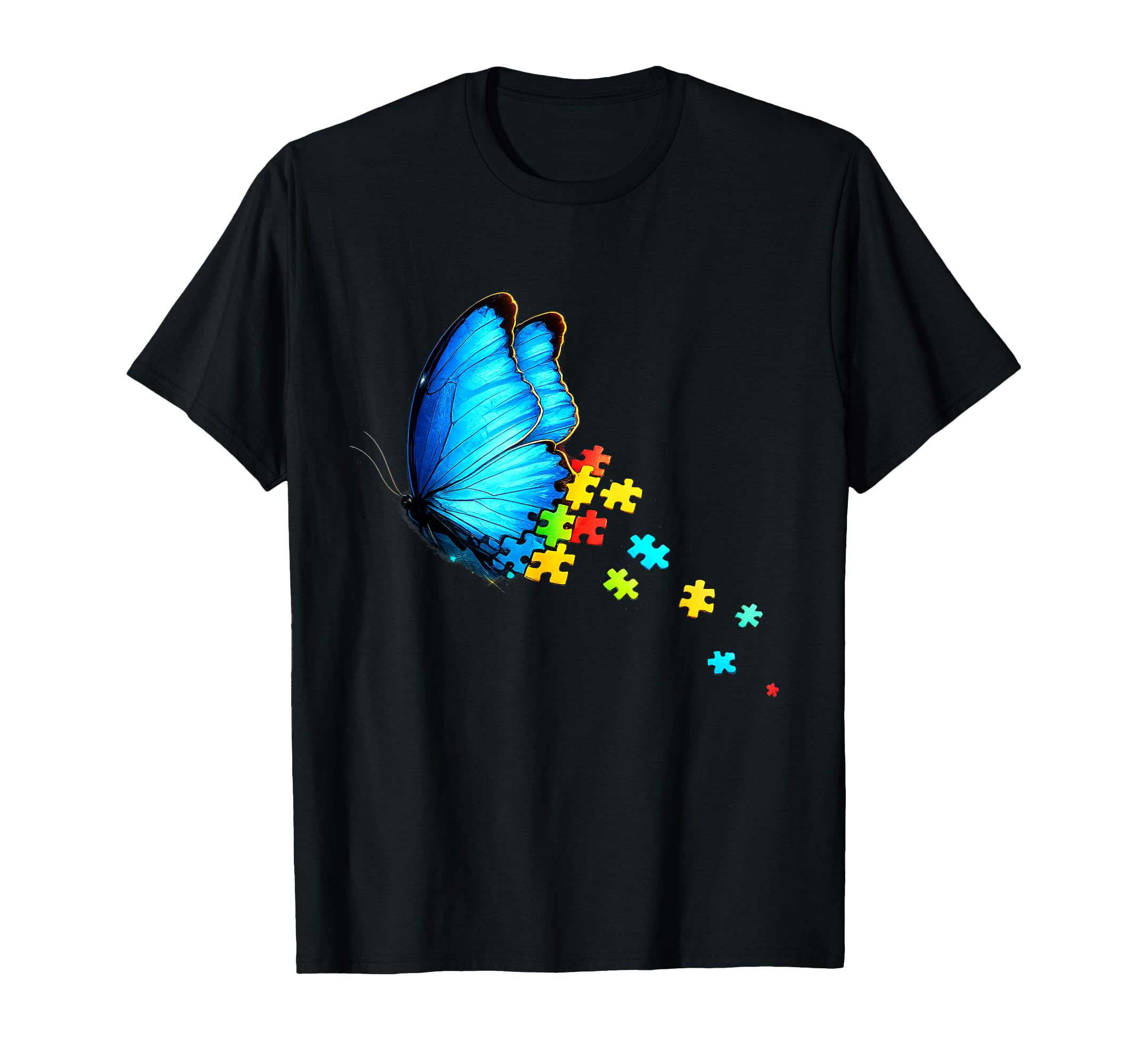 Autism Awareness Month Blue T-Shirt - Aesthetic Graphic for Adults - T-Shirt, Sweatshirt, Hoodie