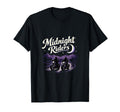 Midnight Riders Biker Badge Crescent T-Shirt - Aesthetic Graphic Men Women - T-Shirt, Sweatshirt, Hoodie