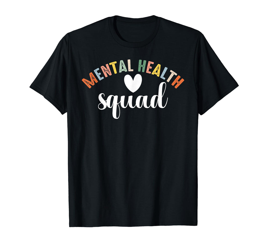 Mental Health Squad Brain Mental T-Shirt - Casual Everyday Wear for Adults - T-Shirt, Sweatshirt, Hoodie