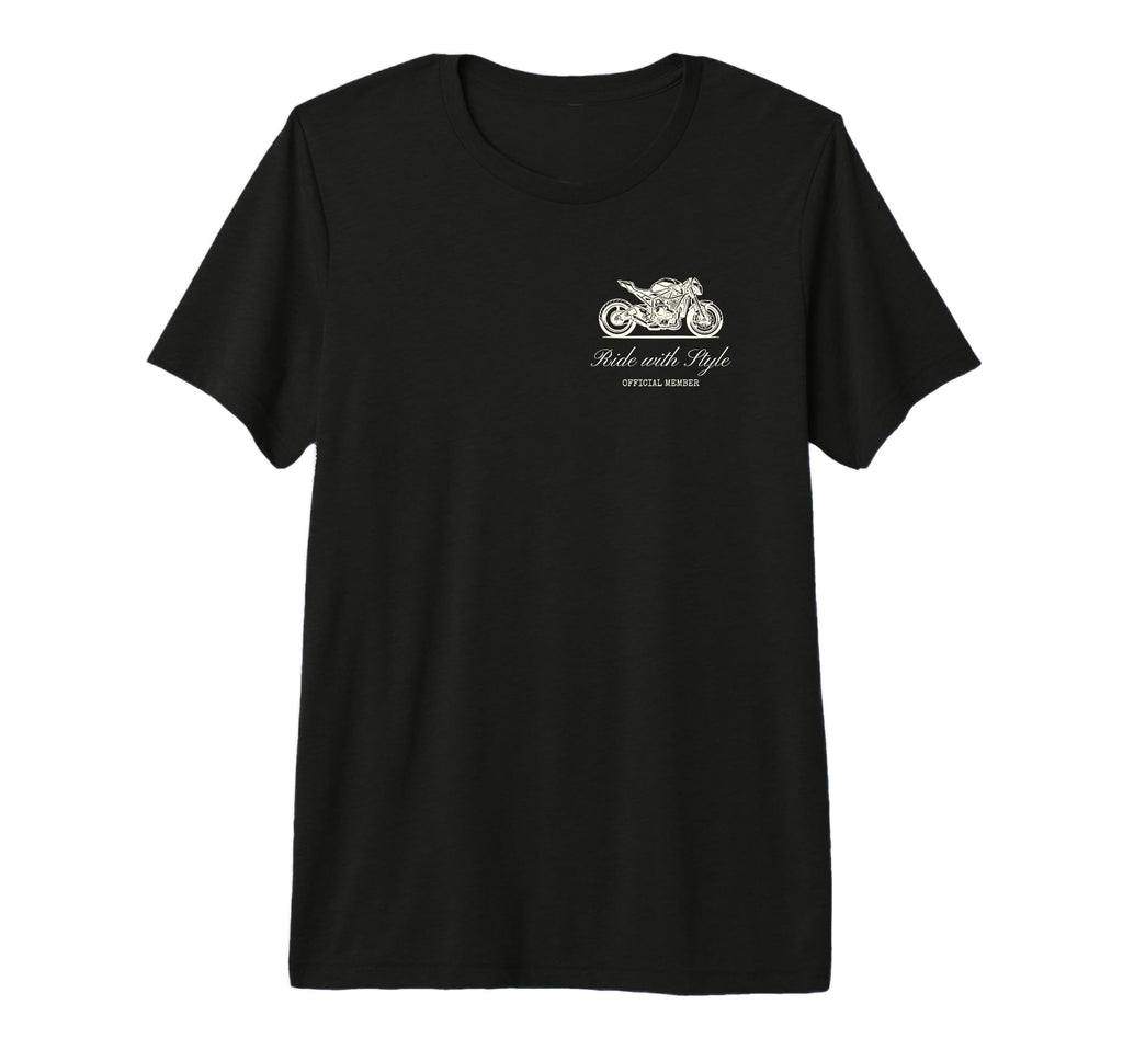 Motorcycle Club Front And Back T-Shirt - Casual Everyday Wear Men Women - T-Shirt, Sweatshirt, Hoodie